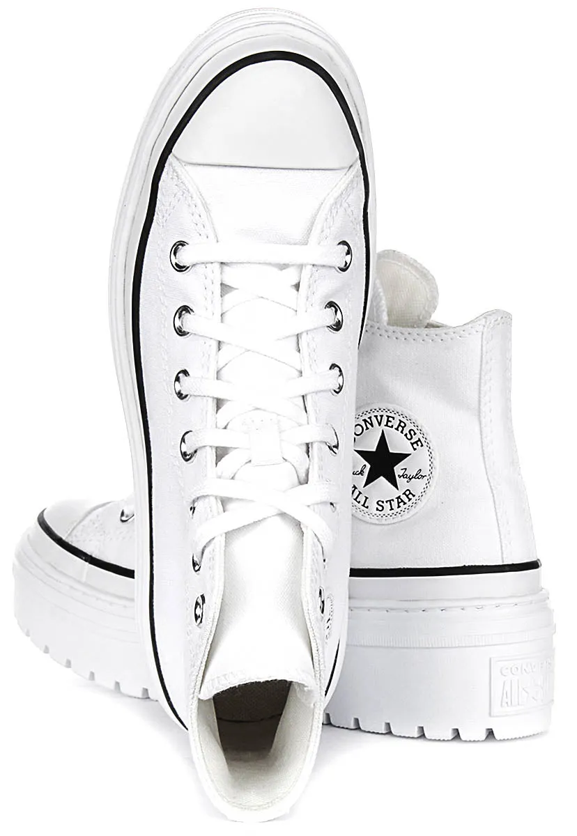Converse All Star Lugged Plateforme Talon A10364C En Blanc