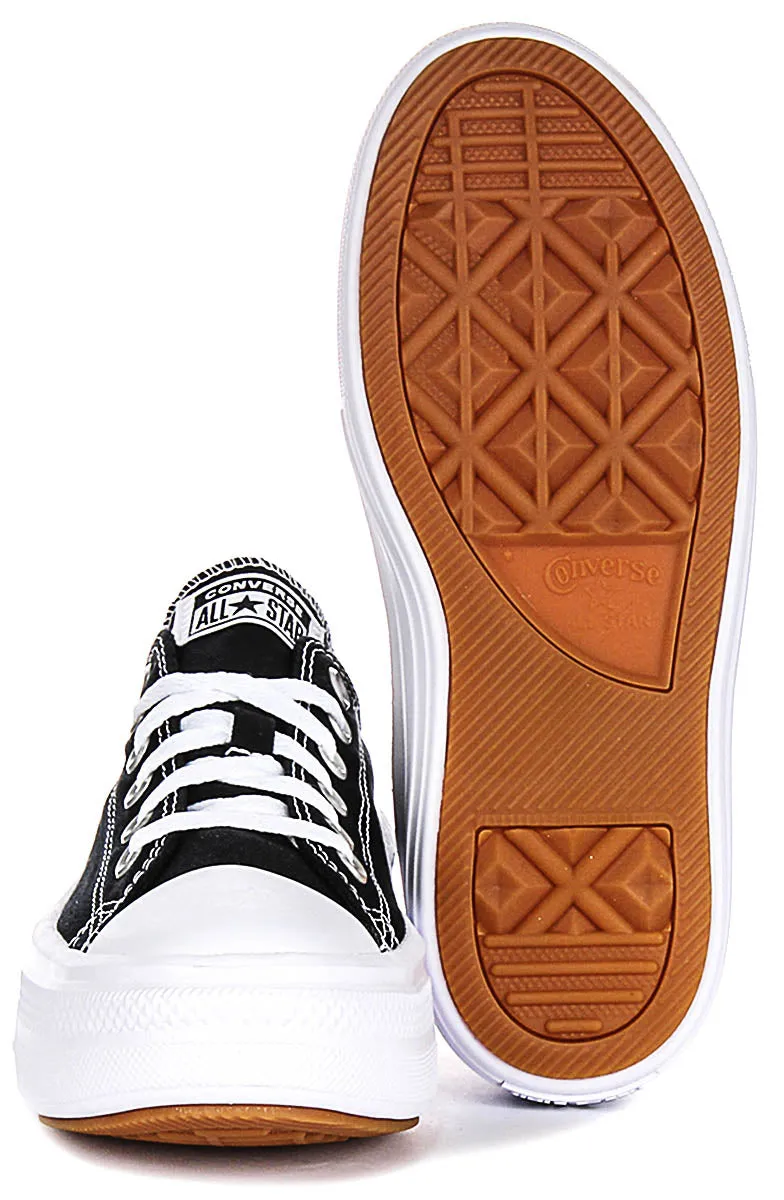 Converse All Star Move 570256C En Noir Blanc Chaussures à Plateforme Converse