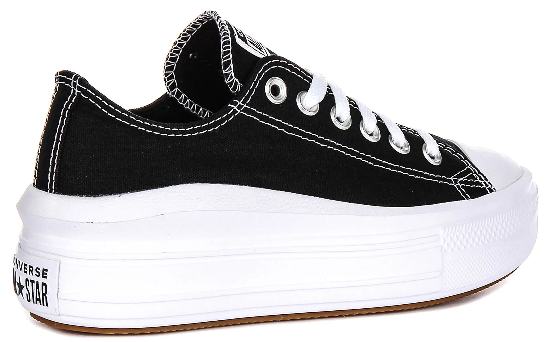 Converse All Star Move 570256C En Noir Blanc Chaussures à Plateforme Converse