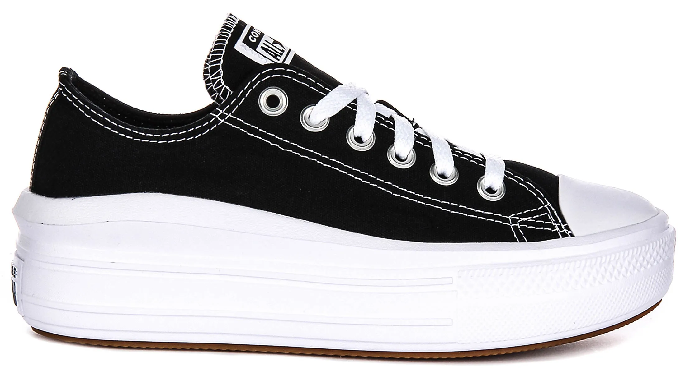 Converse All Star Move 570256C En Noir Blanc Chaussures à Plateforme Converse