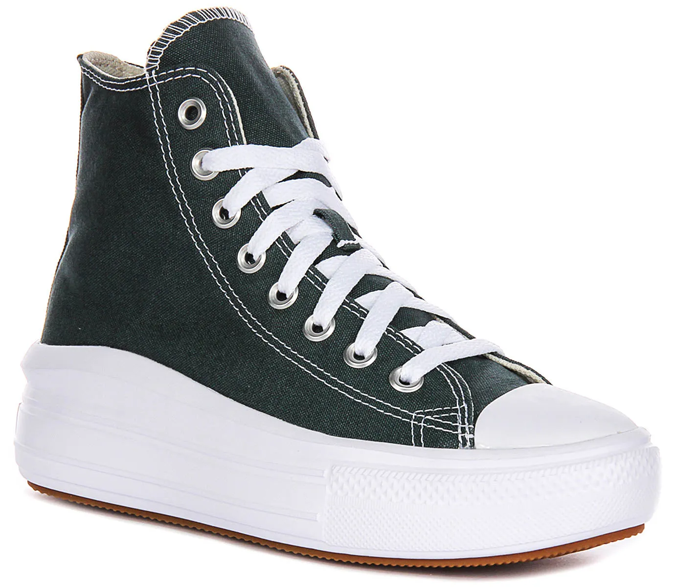 Converse All Star Move A10664C En Vert Foncé Pour Femmes Chaussures Converse