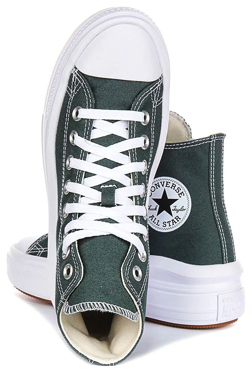 Converse All Star Move A10664C En Vert Foncé Pour Femmes Chaussures Converse