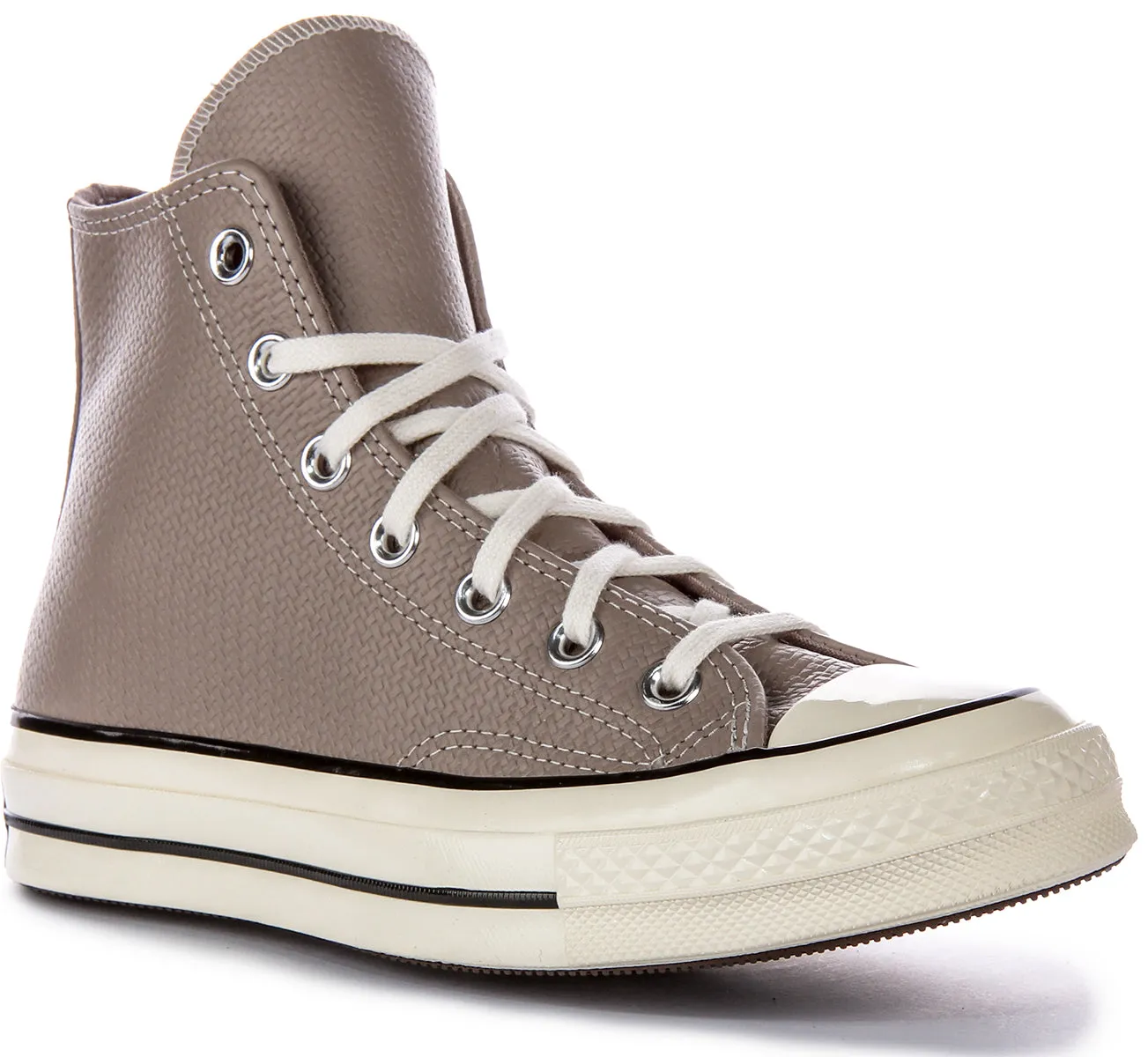 Converse Chuck 70s Hi A04579C en chaussures en cuir gris Converse