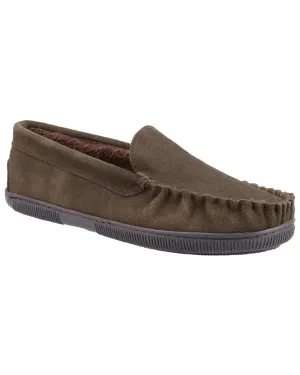 Cotswold Mens Sodbury Moccasin Slippers Cotswold Shoes