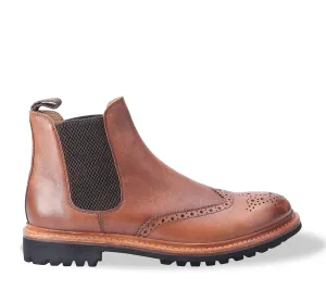Cotswold Siddington Commando Brogue Chelsea Boots Cotswold Shoes