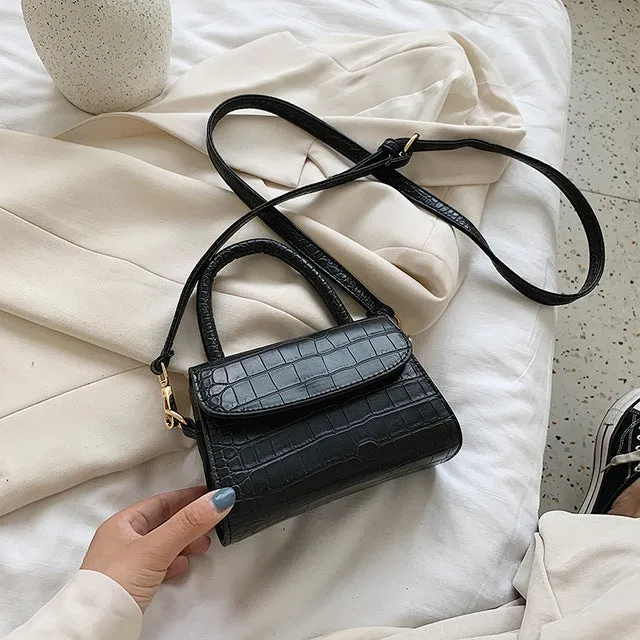 Sacs Bandoulière à Motif Crocodile pour Femmes 2020 Petit Sac à Main à Chaîne Petit Sac en PU Sac à Main Femme Sacs de Soirée Designer Fashion Nova