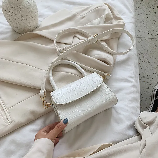 Sacs Bandoulière à Motif Crocodile pour Femmes 2020 Petit Sac à Main à Chaîne Petit Sac en PU Sac à Main Femme Sacs de Soirée Designer Fashion Nova