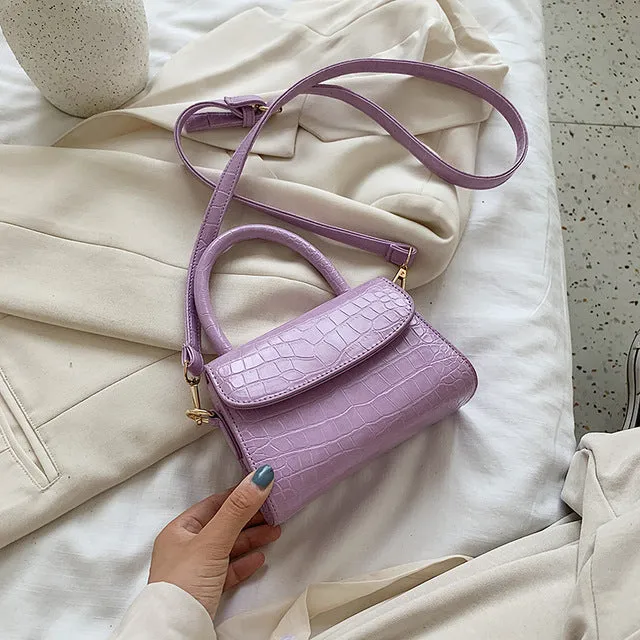 Sacs Bandoulière à Motif Crocodile pour Femmes 2020 Petit Sac à Main à Chaîne Petit Sac en PU Sac à Main Femme Sacs de Soirée Designer Fashion Nova