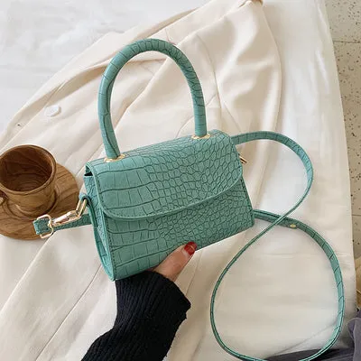 Sacs Bandoulière à Motif Crocodile pour Femmes 2020 Petit Sac à Main à Chaîne Petit Sac en PU Sac à Main Femme Sacs de Soirée Designer Fashion Nova