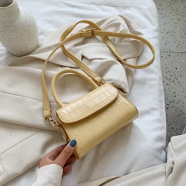 Sacs Bandoulière à Motif Crocodile pour Femmes 2020 Petit Sac à Main à Chaîne Petit Sac en PU Sac à Main Femme Sacs de Soirée Designer Fashion Nova