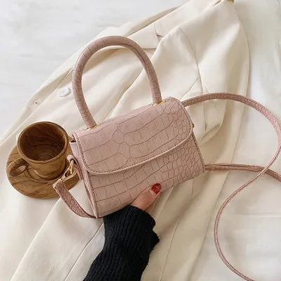 Sacs Bandoulière à Motif Crocodile pour Femmes 2020 Petit Sac à Main à Chaîne Petit Sac en PU Sac à Main Femme Sacs de Soirée Designer Fashion Nova