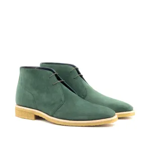 Dapperfam Shoes DapperFam Vivace in Forest Men's Italian Suede Chukka