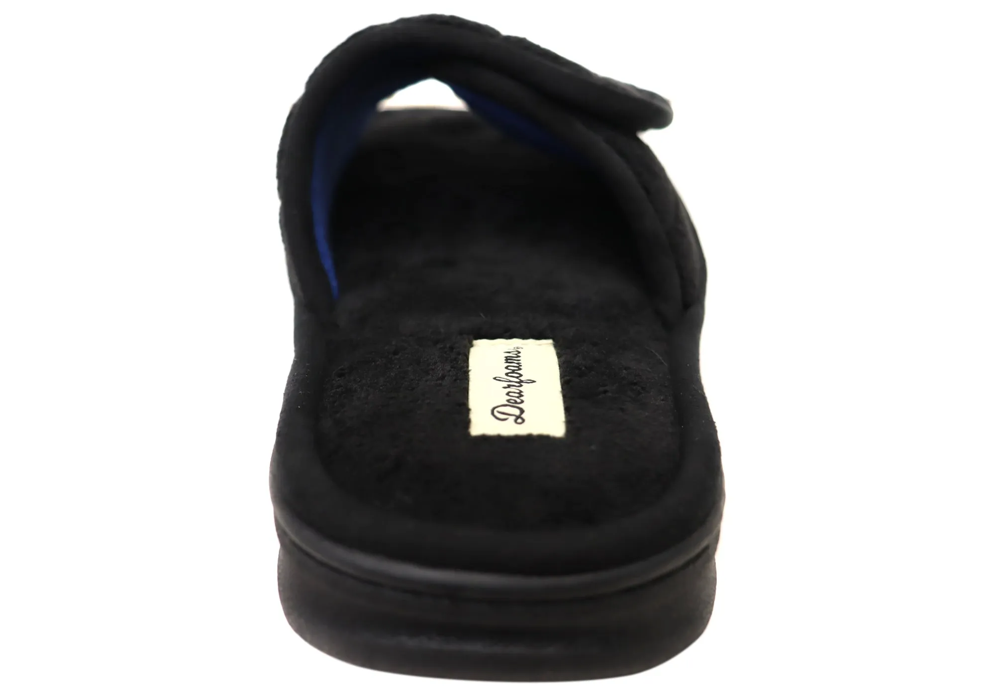 Chaussons coulissants ajustables confortables pour hommes Dearfoams Collin Terry