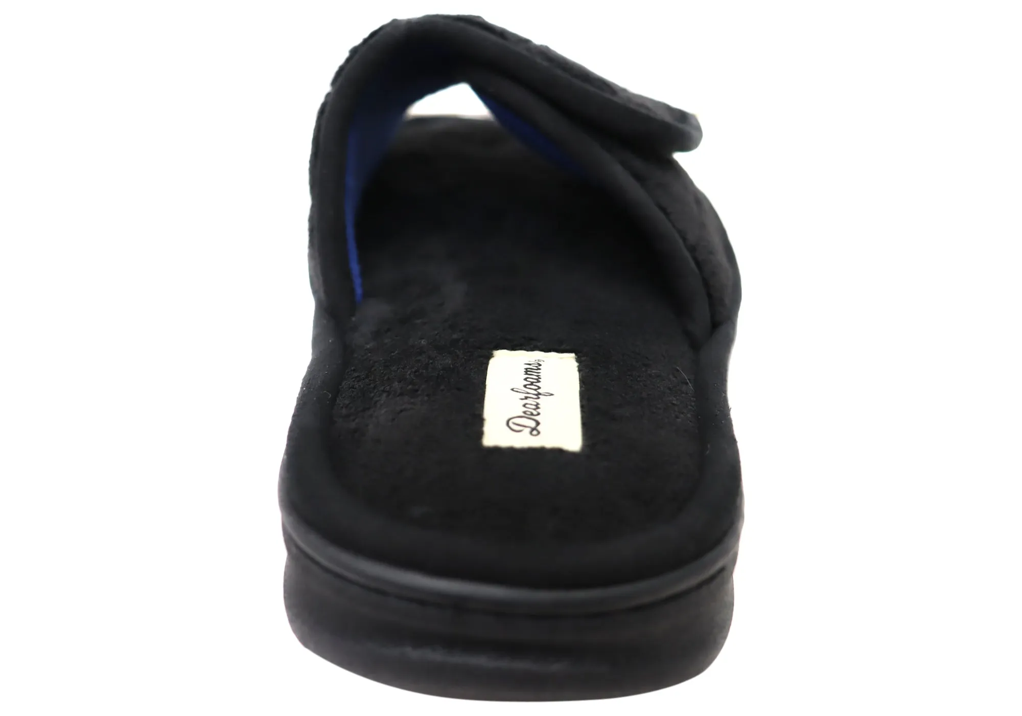 Chaussons coulissants ajustables confortables pour hommes Dearfoams Collin Terry