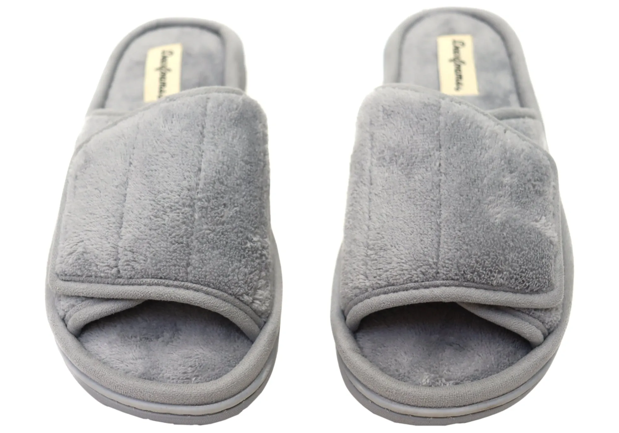 Chaussons coulissants ajustables confortables pour hommes Dearfoams Collin Terry