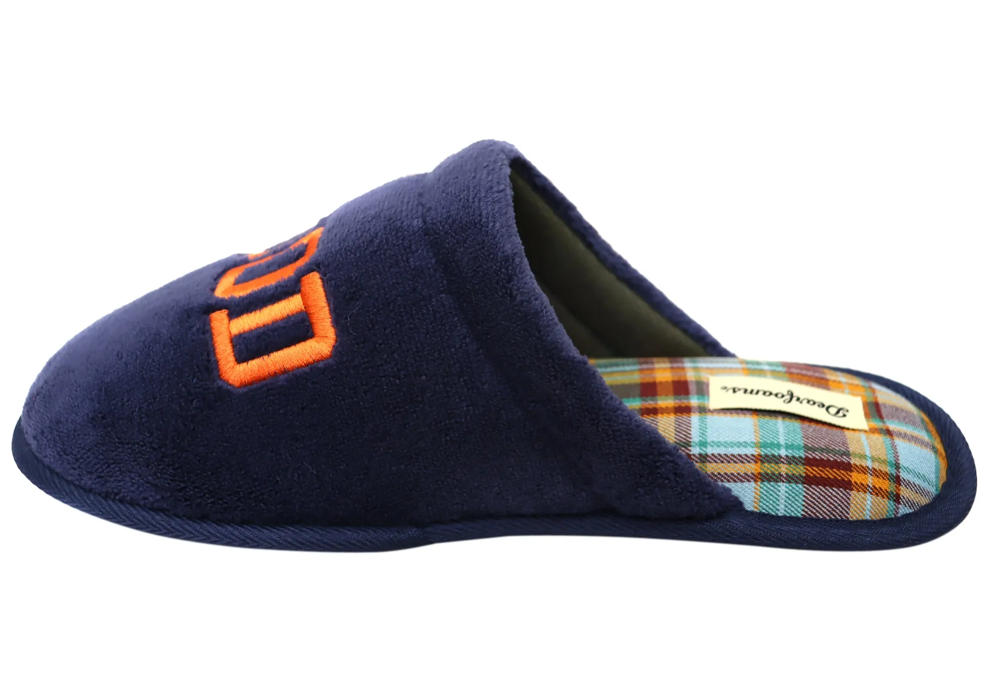 Chaussons confortables pour hommes Dearfoams, nouveauté en tissu éponge, chaussures Dearfoams