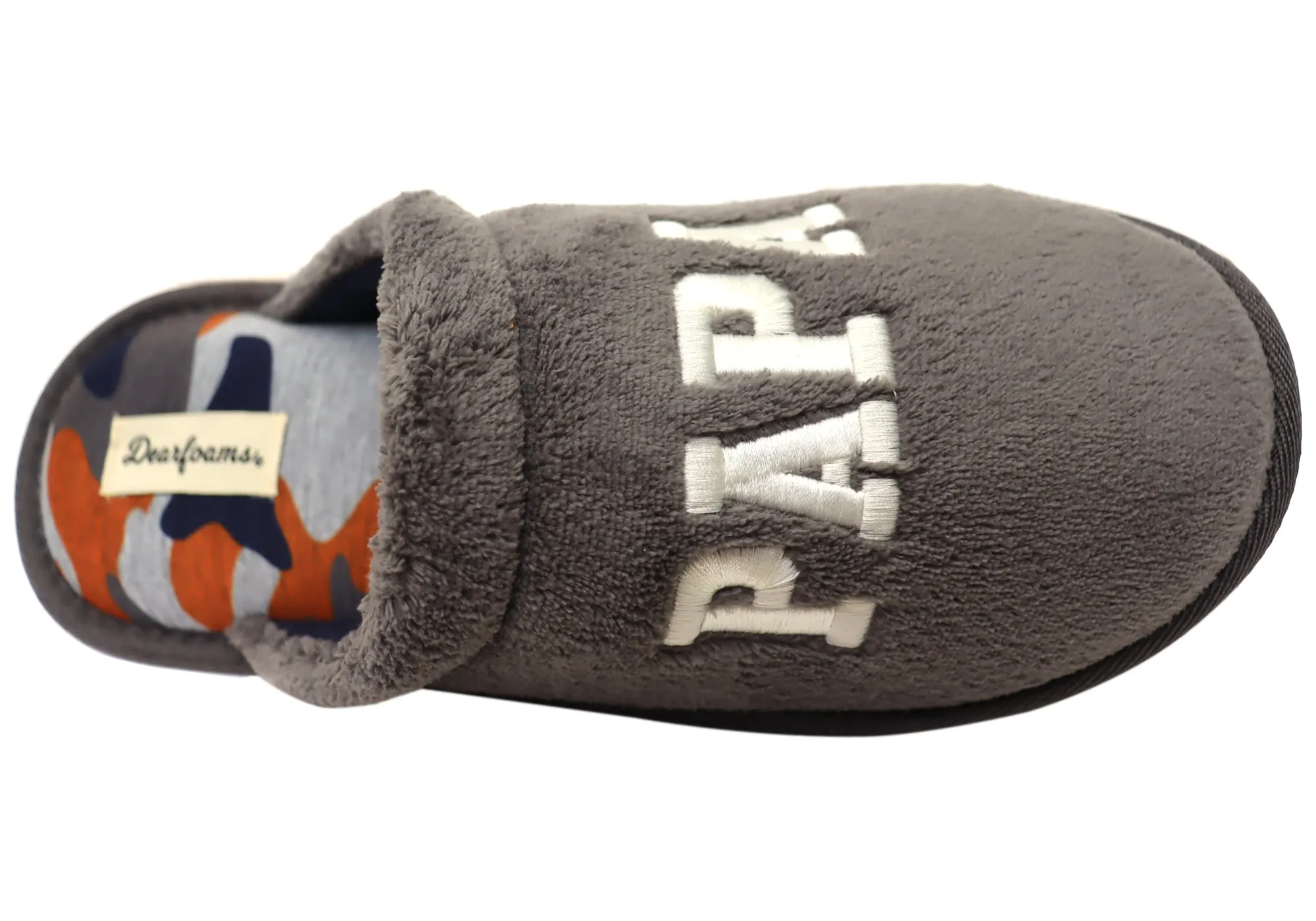 Chaussons confortables pour hommes Dearfoams, nouveauté en tissu éponge, chaussures Dearfoams