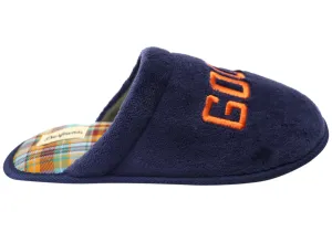 Dearfoams Mens Comfortable Novelty Terry Scuff Slippers Dearfoams Shoes