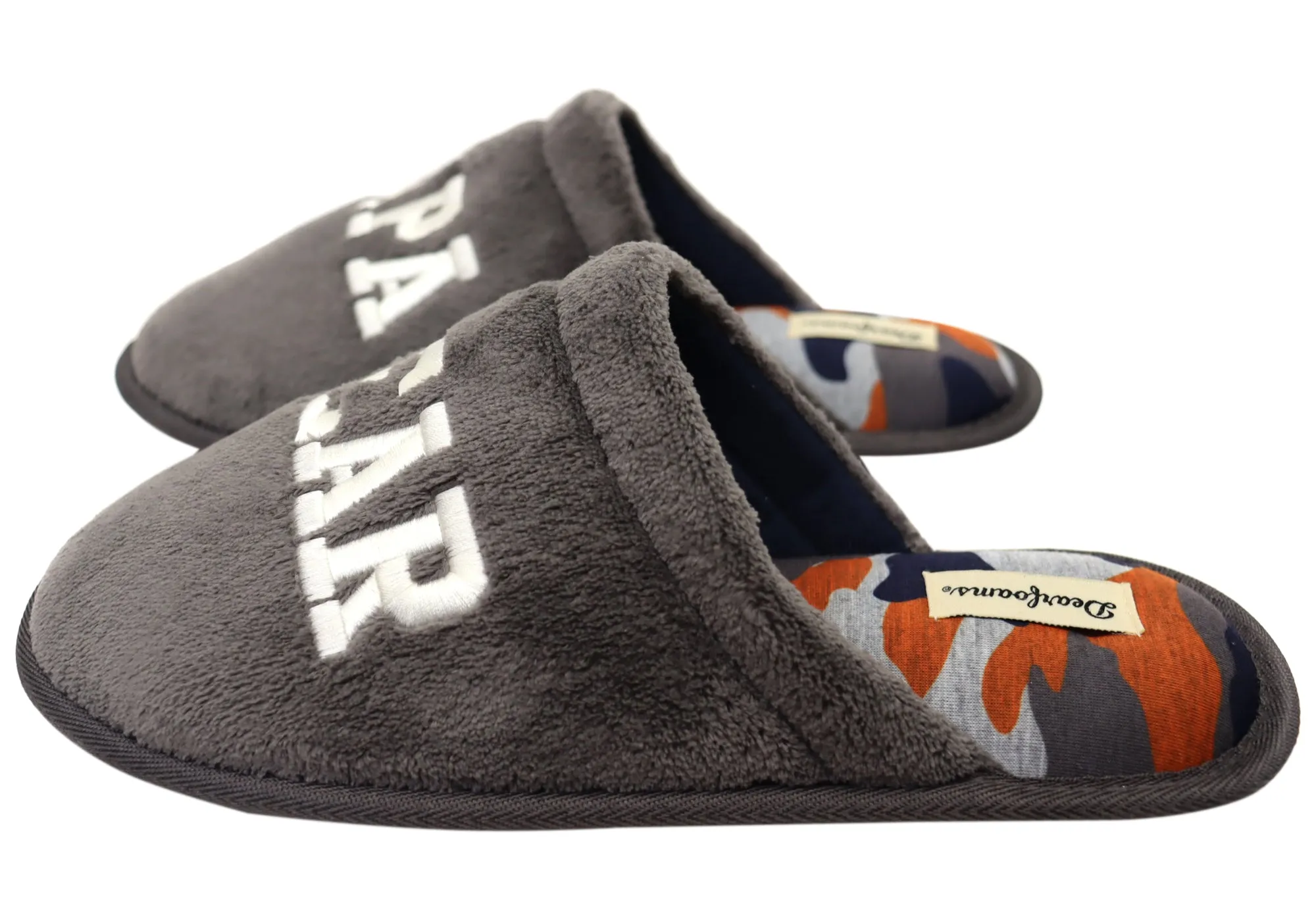 Chaussons confortables pour hommes Dearfoams, nouveauté en tissu éponge, chaussures Dearfoams