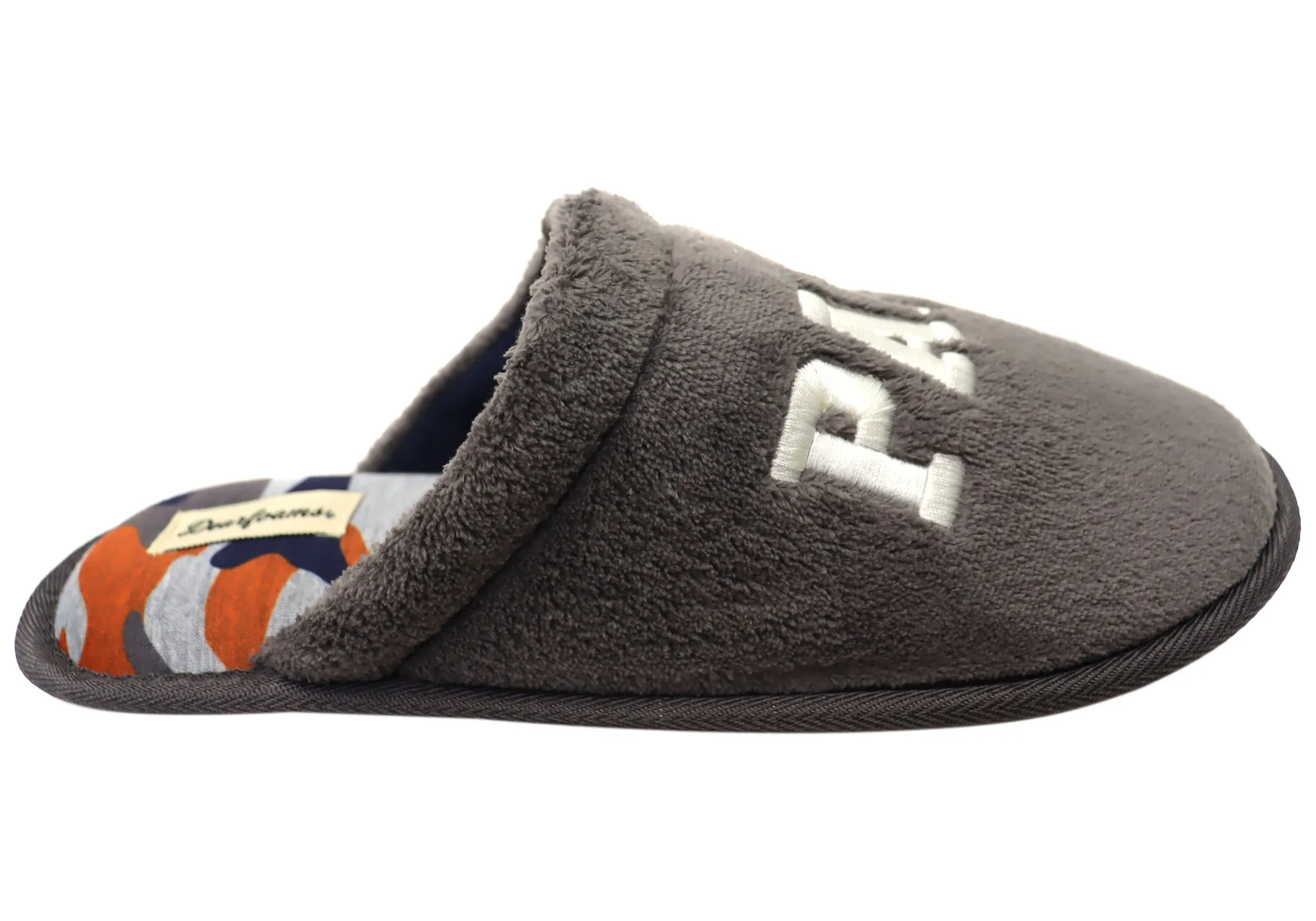 Chaussons confortables pour hommes Dearfoams, nouveauté en tissu éponge, chaussures Dearfoams