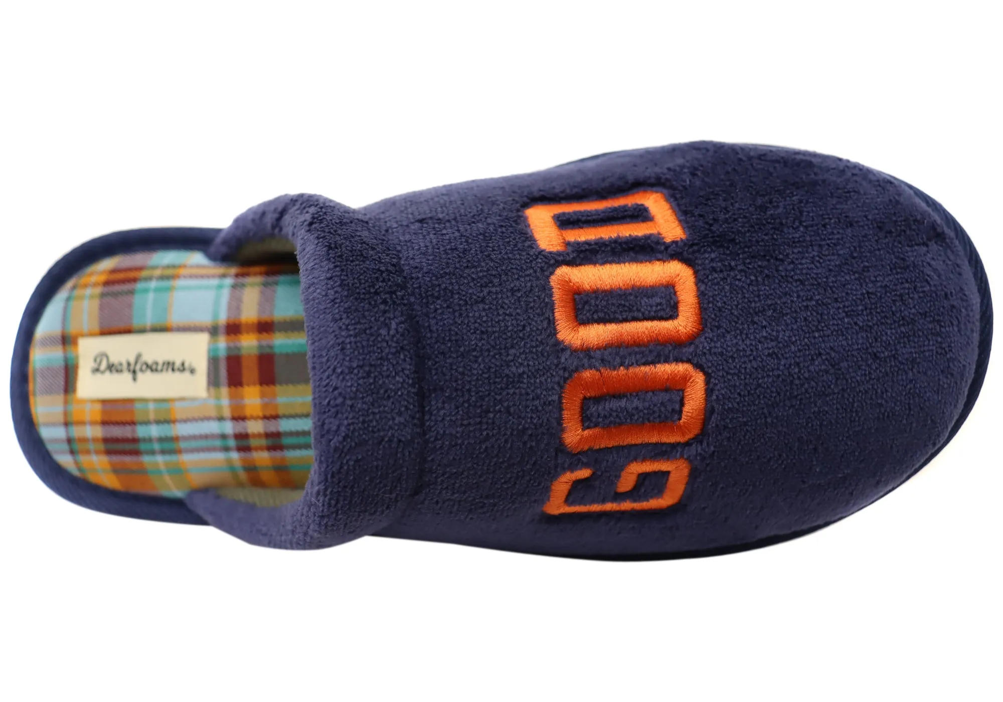 Chaussons confortables pour hommes Dearfoams, nouveauté en tissu éponge, chaussures Dearfoams