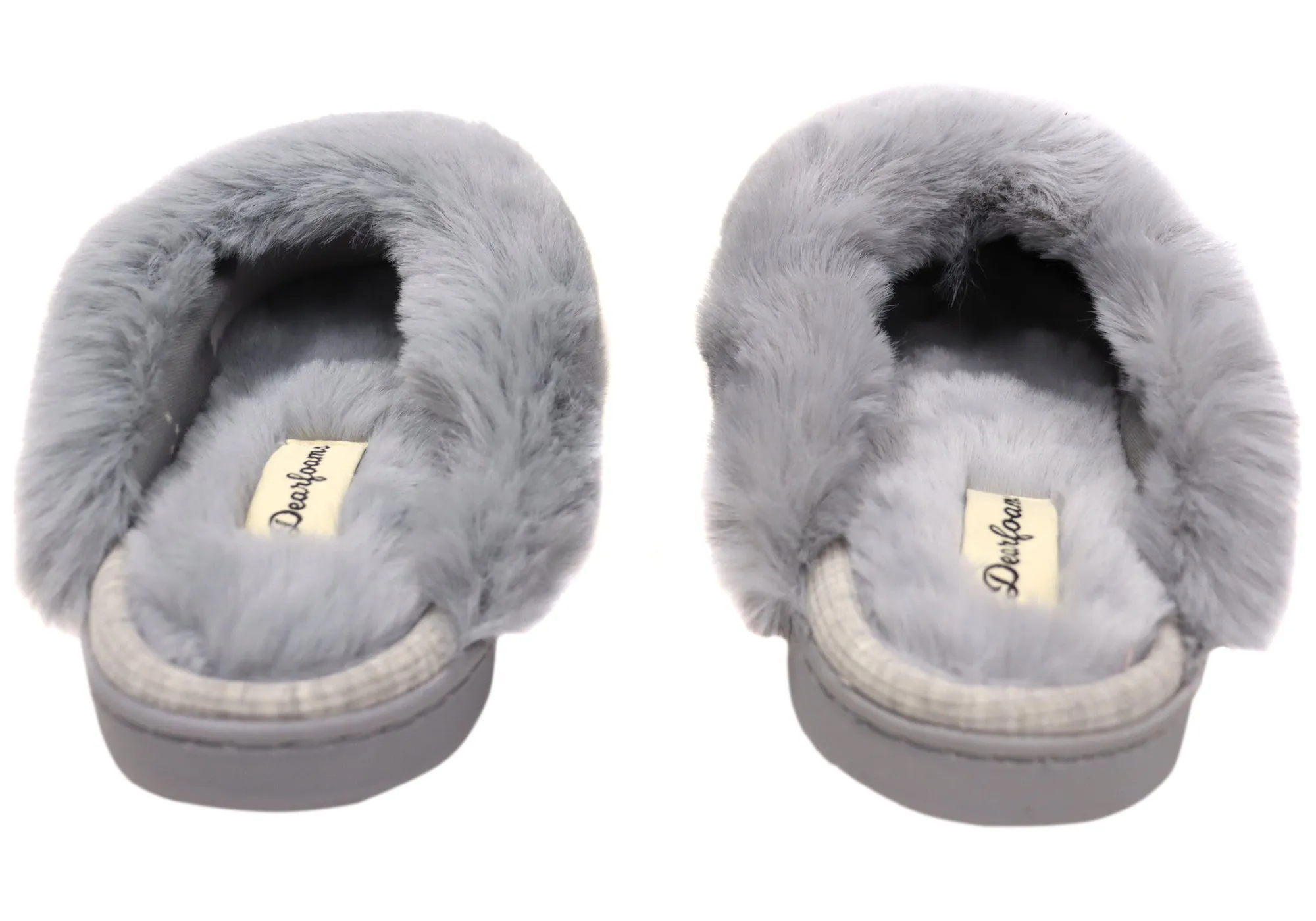 Chaussons confortables pour femmes Dearfoams, modèle Dahlia en maille côtelée