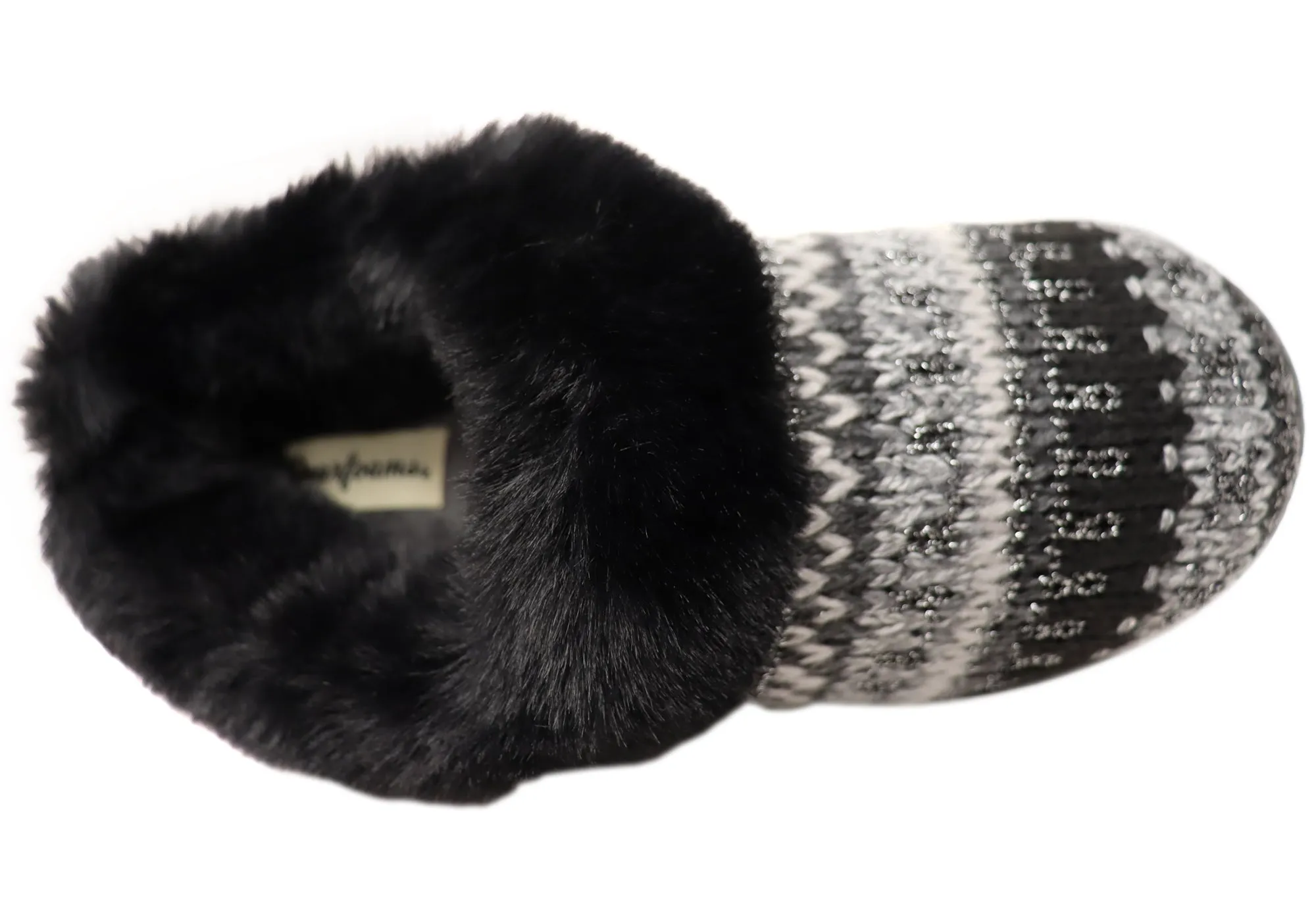 Dearfoams Chaussons confortables pour femmes Hannah en tricot festif