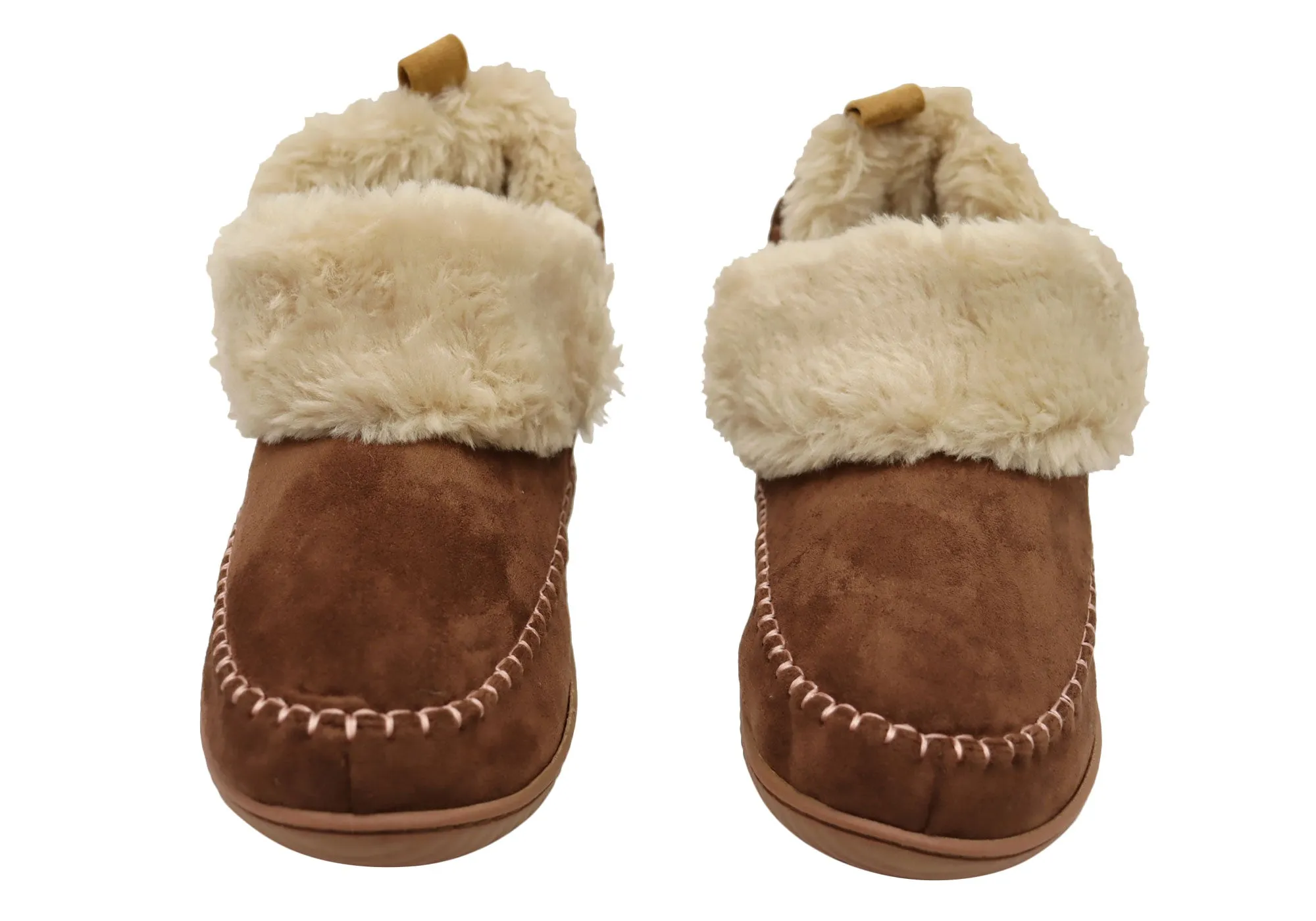 Chaussons confortables pour femmes Dearfoams, modèle Moritz