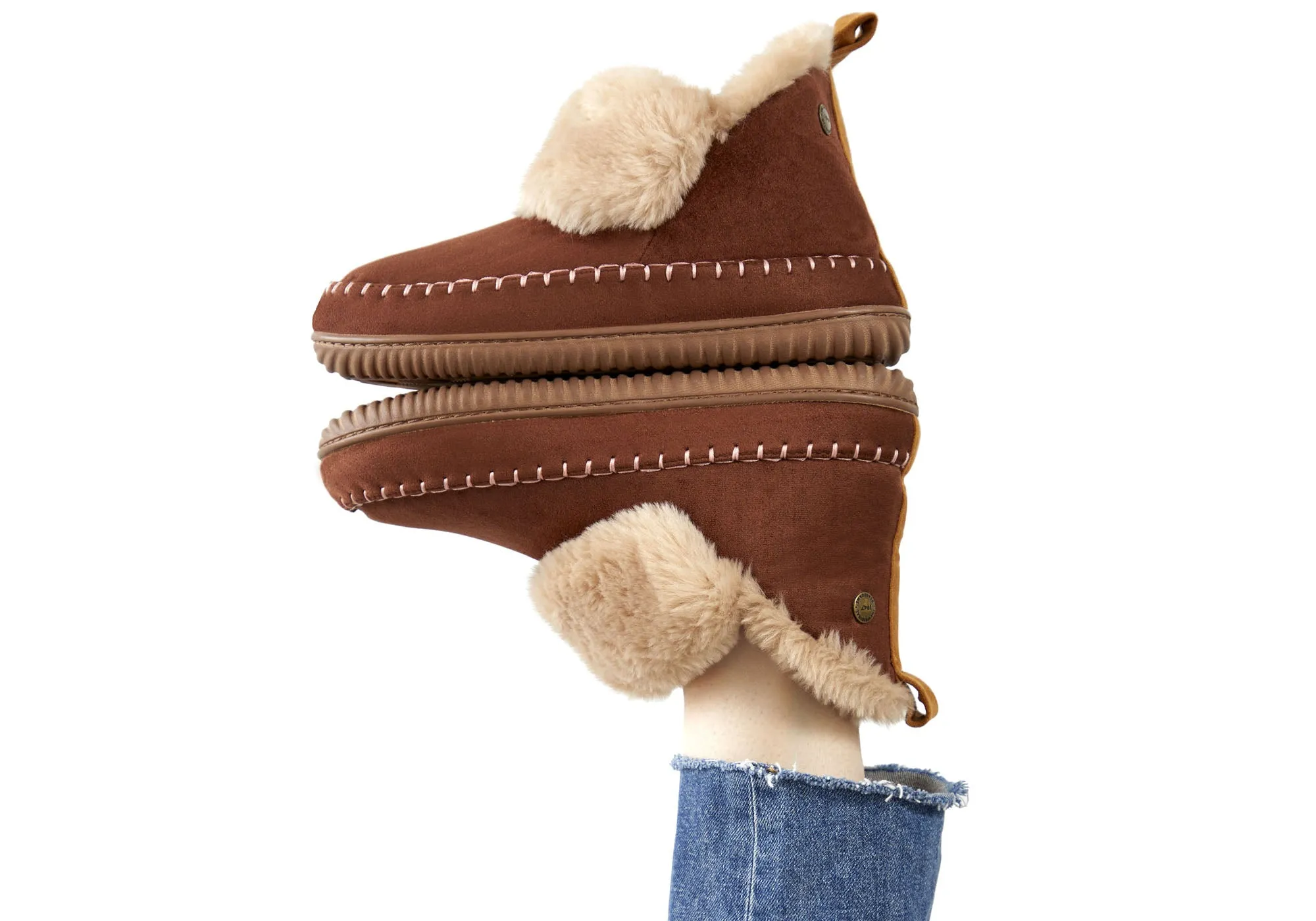 Chaussons confortables pour femmes Dearfoams, modèle Moritz