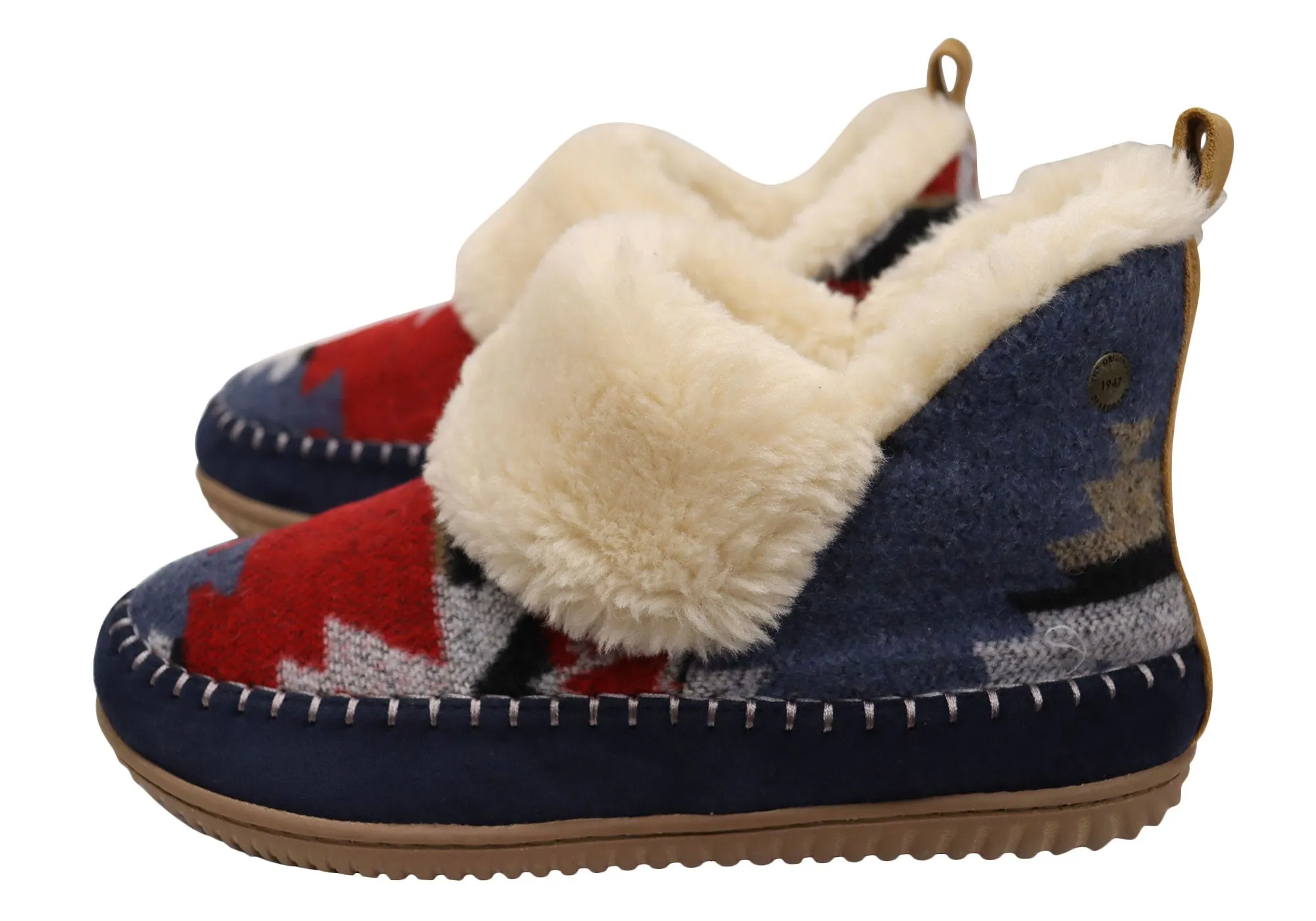 Dearfoams Chaussons confortables pour femmes Moritz avec retour d'énergie