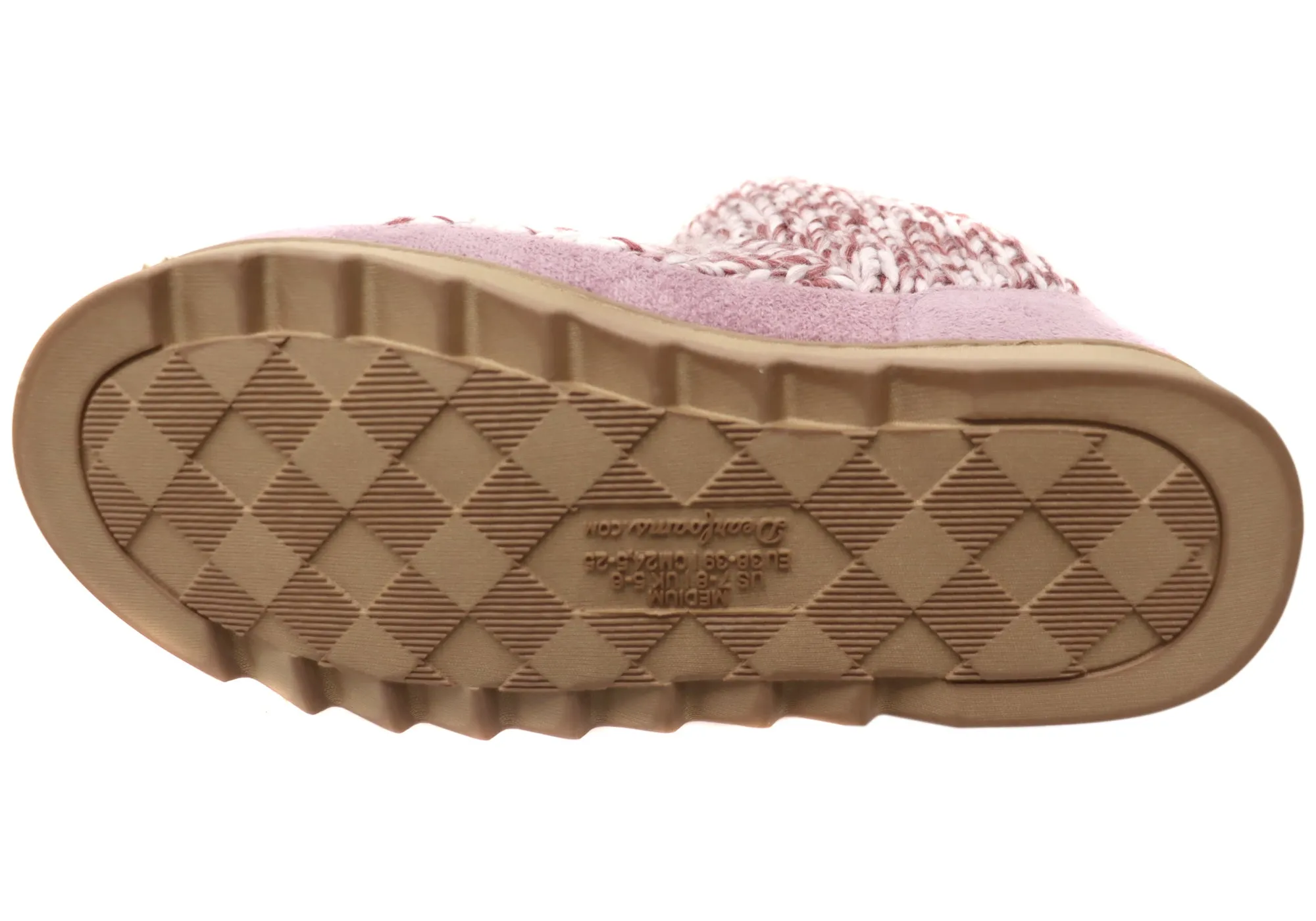 Chaussons confortables Dearfoams pour femmes Whitney en tricot