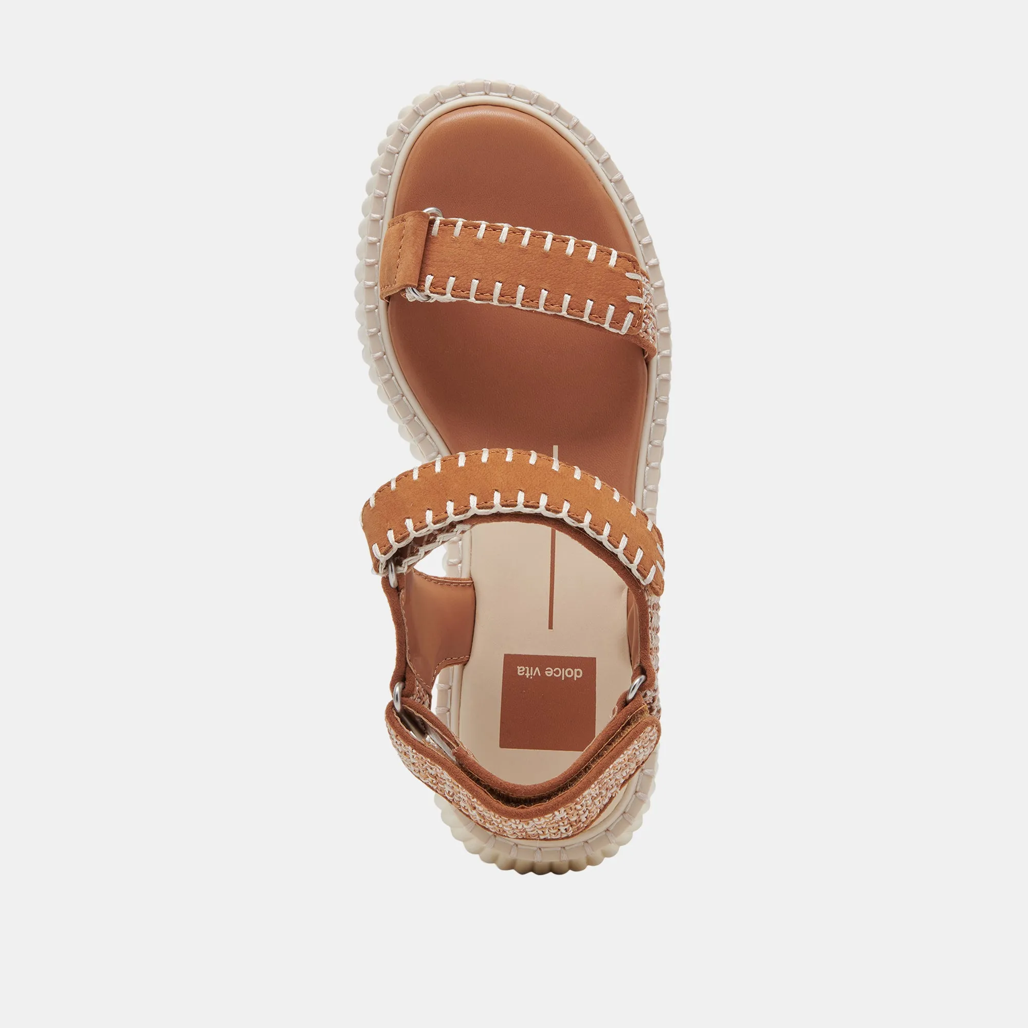 DEBRA SANDALES BEIGE MULTICOLORE NUBUCK