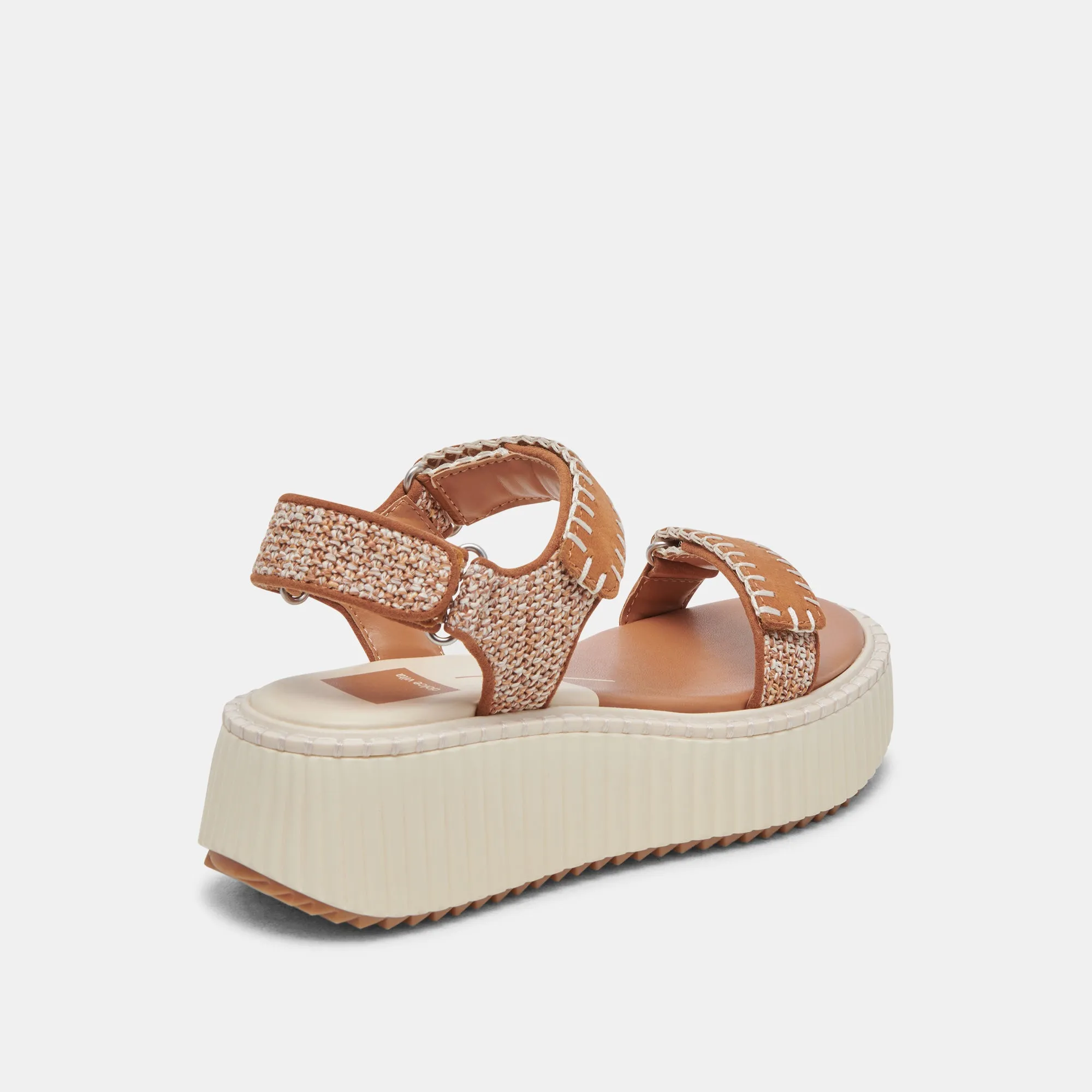 DEBRA SANDALES BEIGE MULTICOLORE NUBUCK