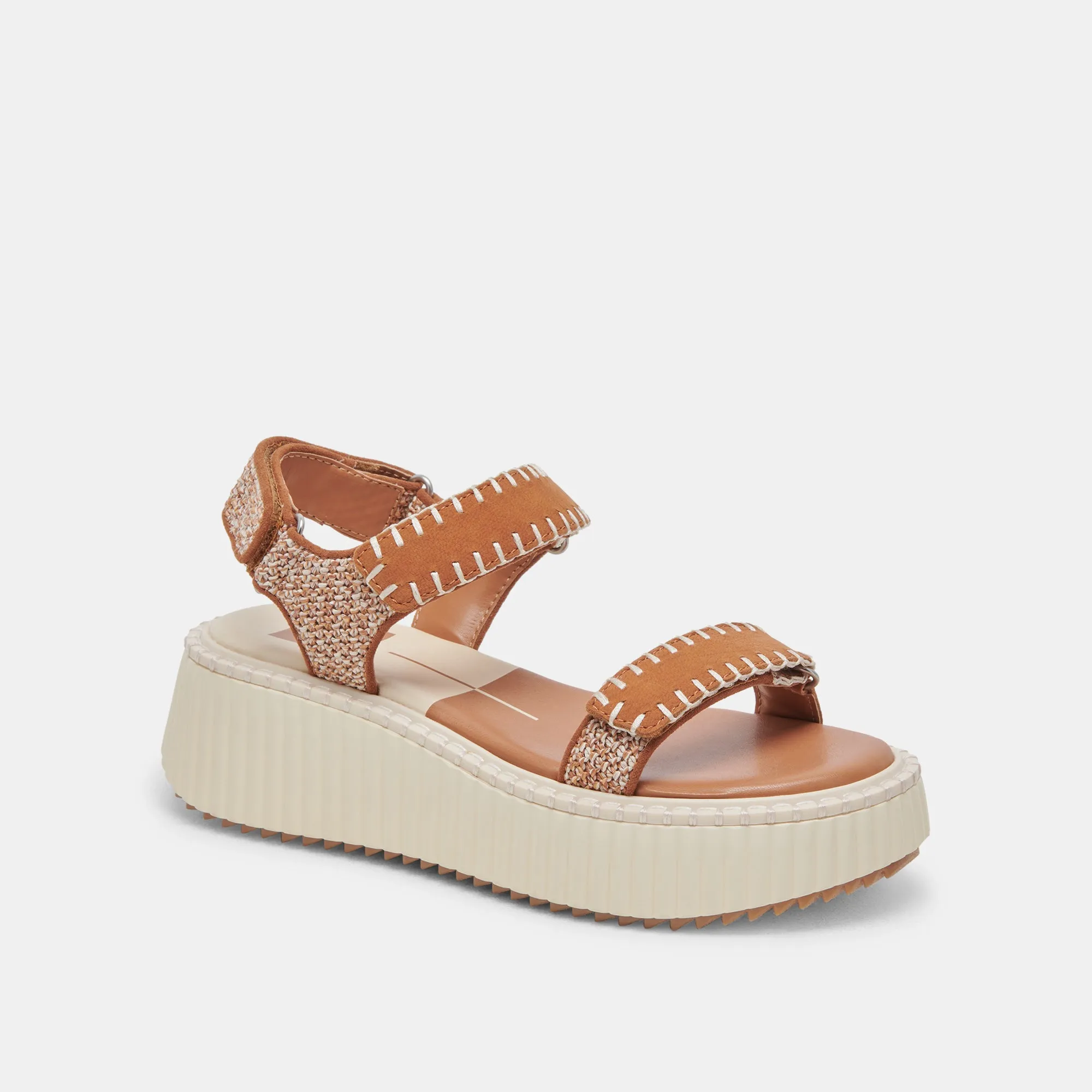 DEBRA SANDALES BEIGE MULTICOLORE NUBUCK