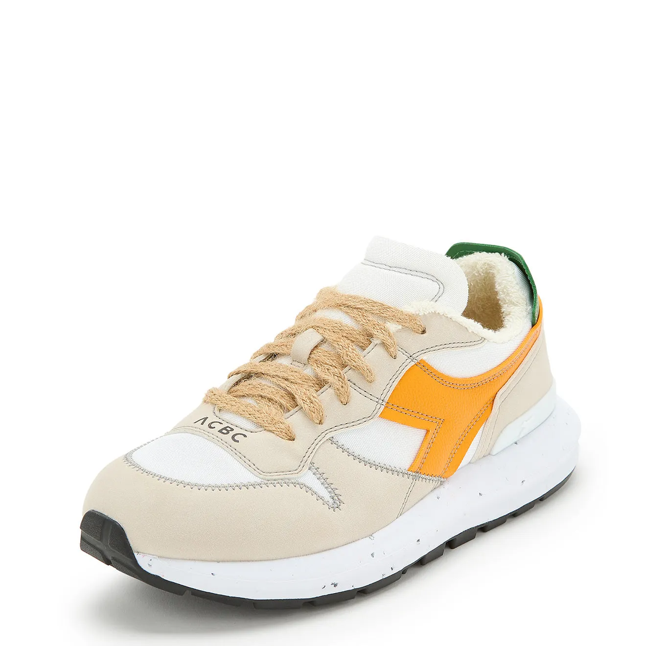 Diadora Femme Kmaro 42 ACBC Chaussures de Sport Super Blanc / Jaune de Cadmium Diadora