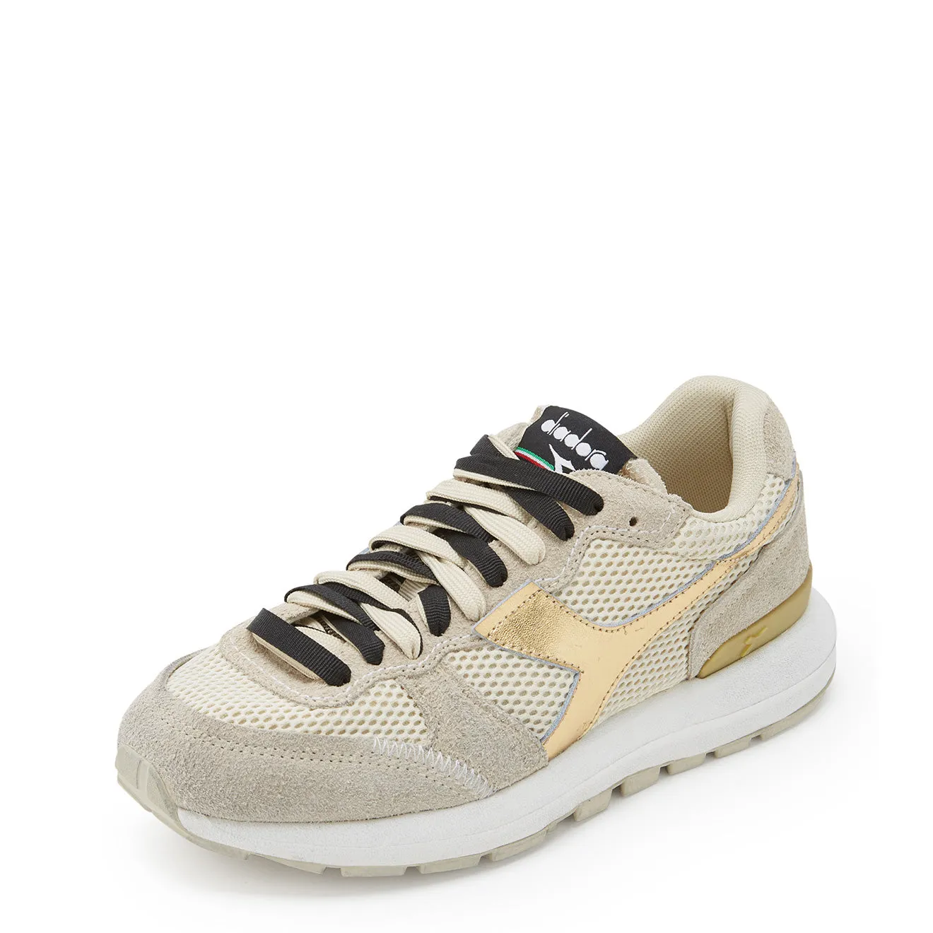 Diadora Femme Kmaro 42 Chaussures de Sport Métal Wax Perle Grise / Gris Huître