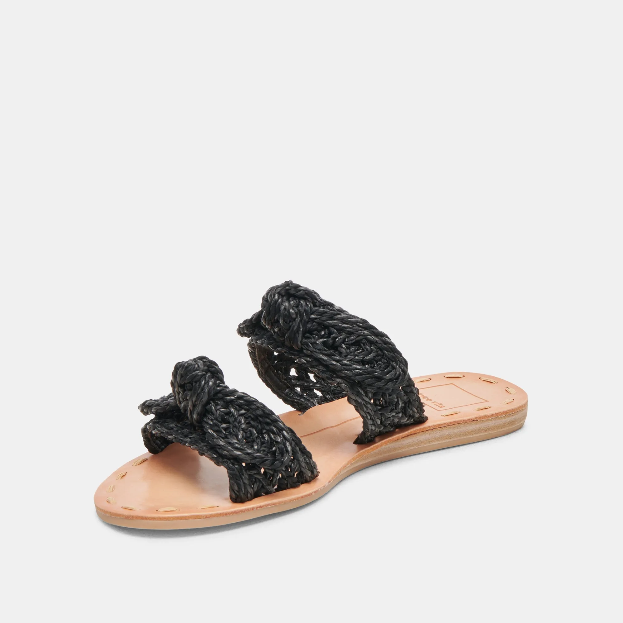 SANDALES DINAH LARGES ONYX EN RAFFIA