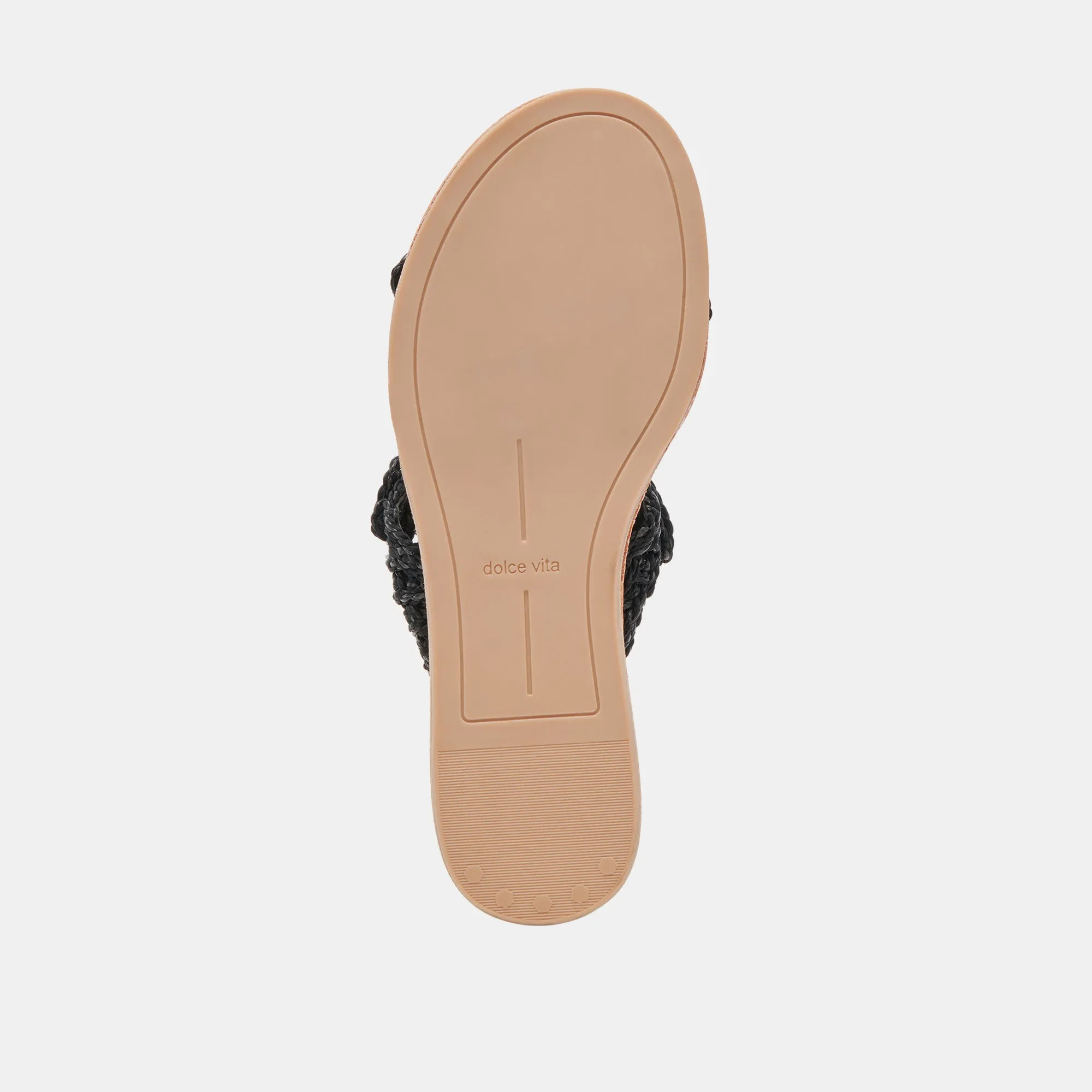 SANDALES DINAH LARGES ONYX EN RAFFIA