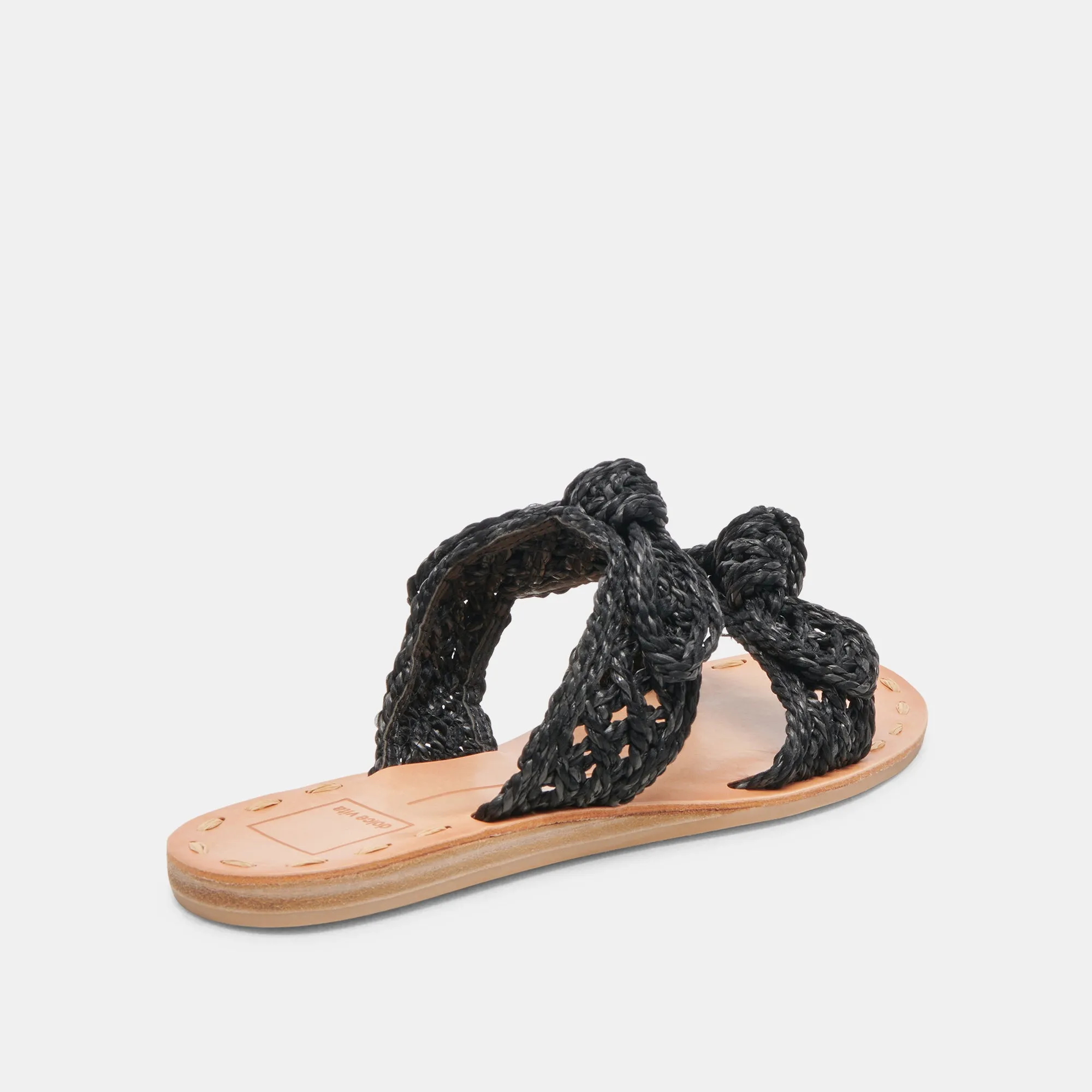SANDALES DINAH LARGES ONYX EN RAFFIA