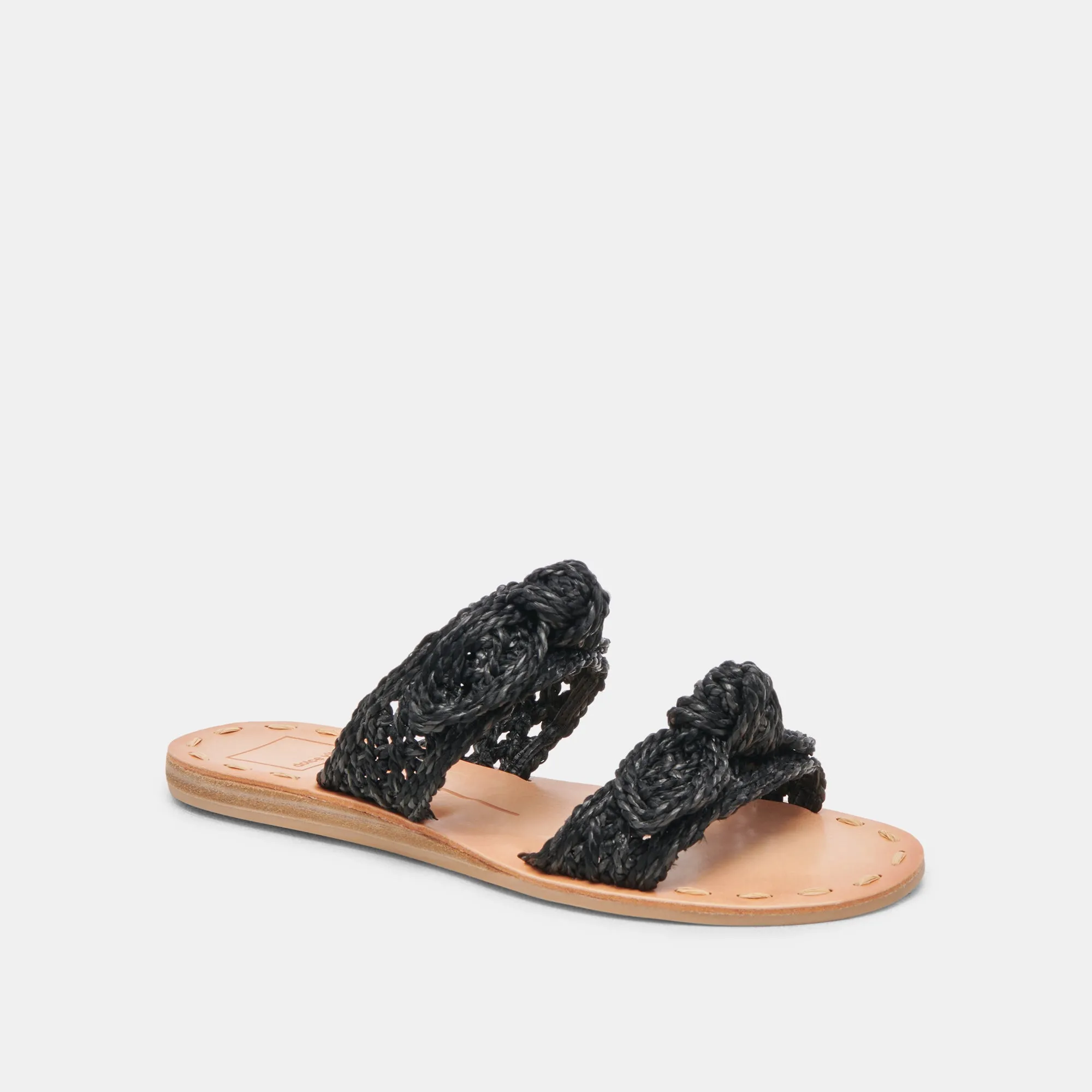 SANDALES DINAH LARGES ONYX EN RAFFIA