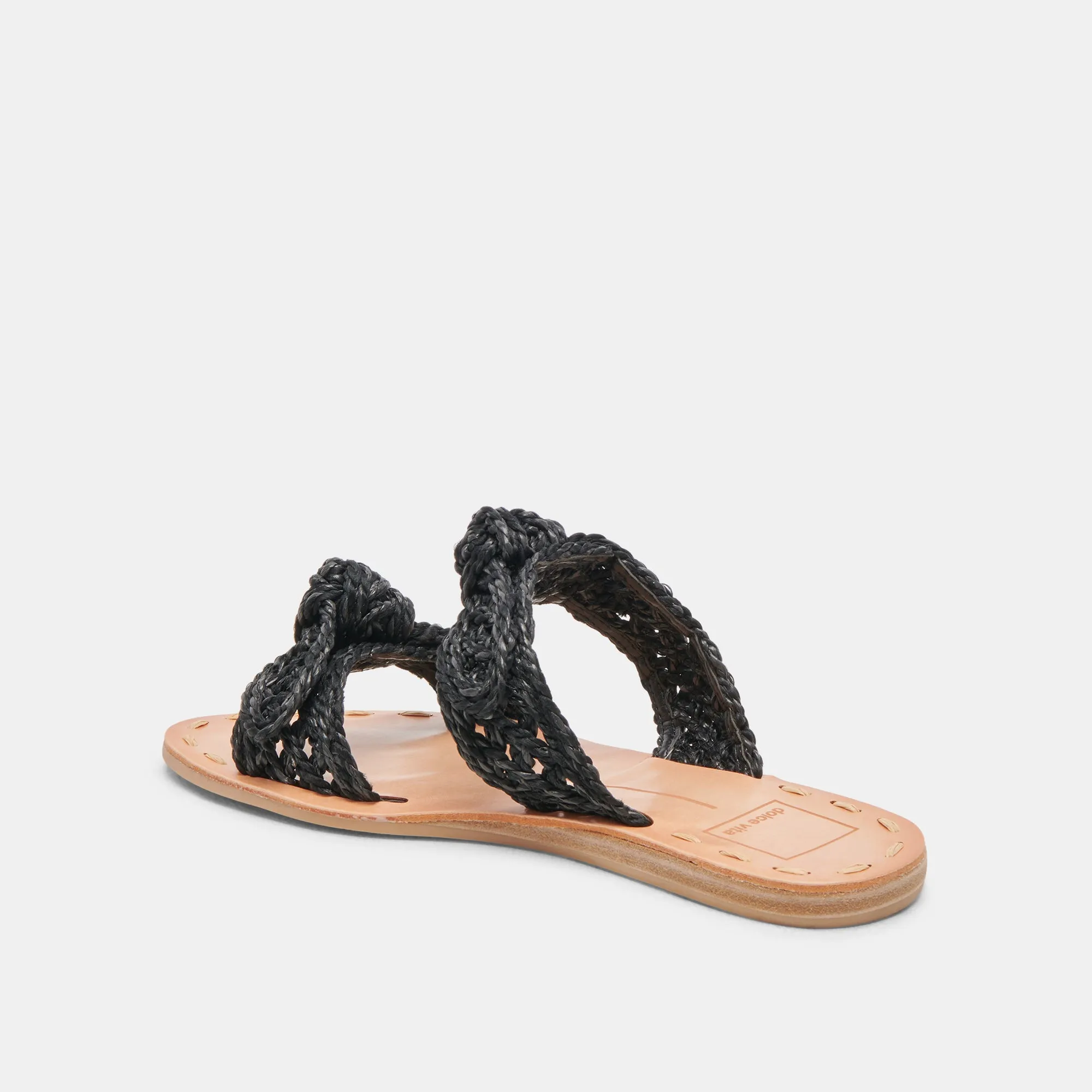 SANDALES DINAH LARGES ONYX EN RAFFIA