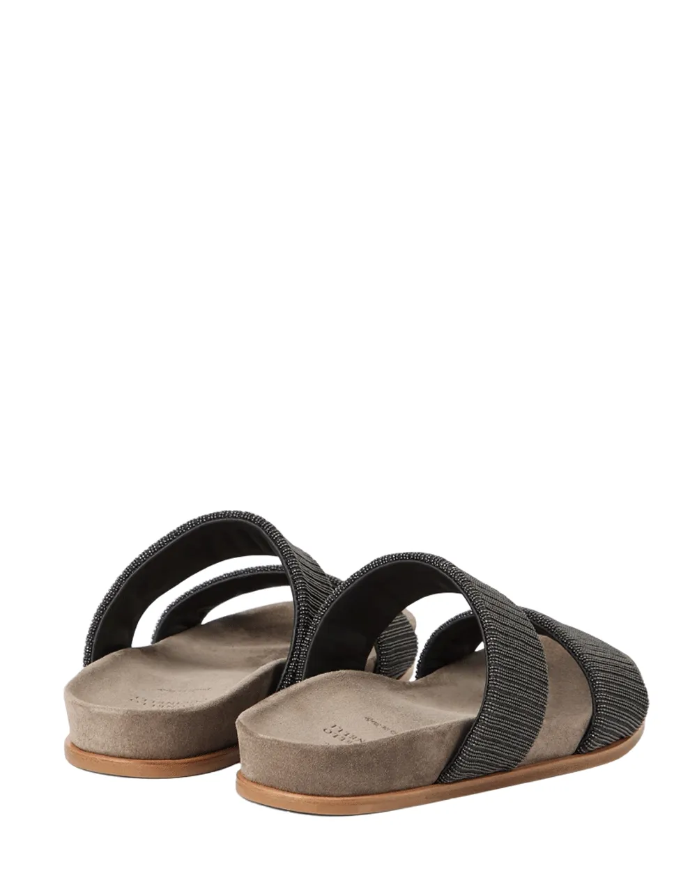 Glissières doubles à brides Monili en anthracite