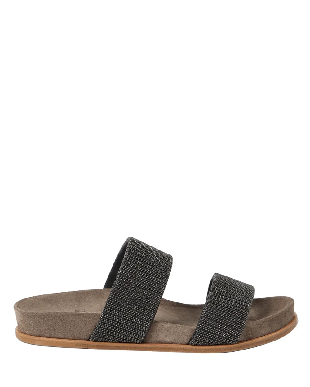Glissières doubles à brides Monili en anthracite
