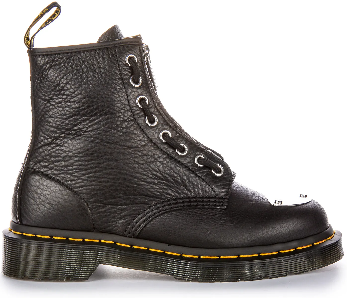 Dr Martens 1460 avec embout métallique en noir pour femmes Dr Martens