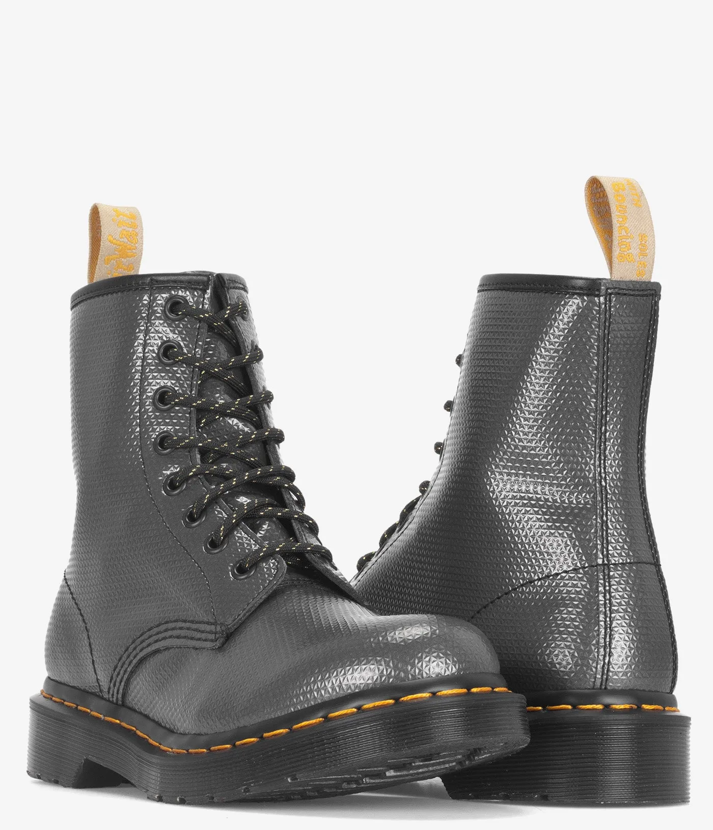 Dr. Martens 1460 Bottes à lacets métalliques embossées - Femmes