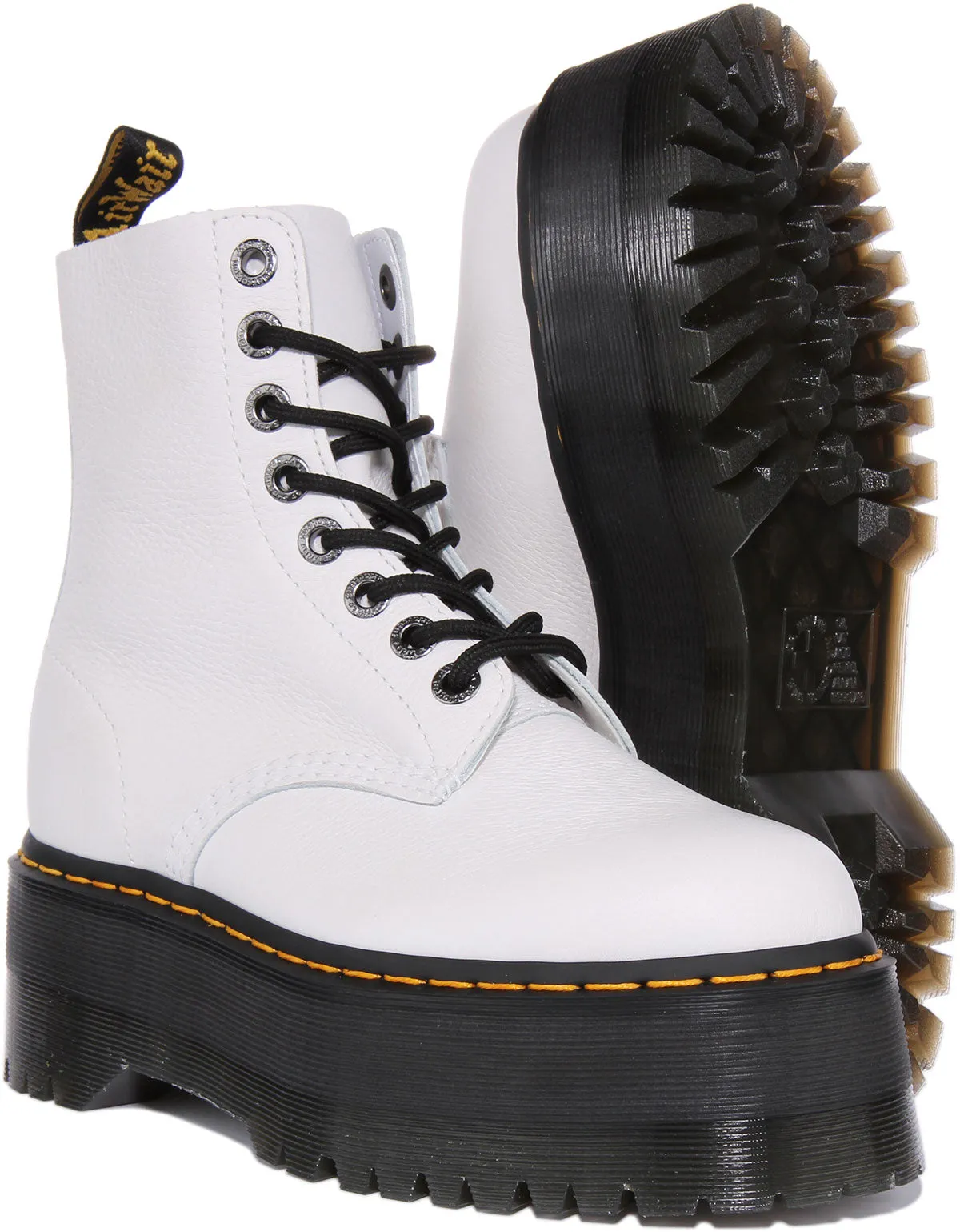 Dr Martens 1460 Pascal Max Plateforme en Blanc Pour Femme Chaussures Dr Martens