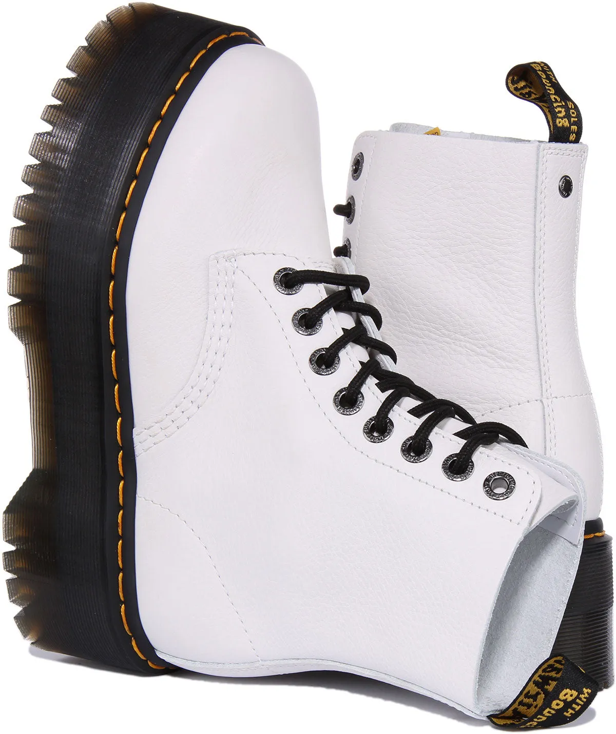 Dr Martens 1460 Pascal Max Plateforme en Blanc Pour Femme Chaussures Dr Martens