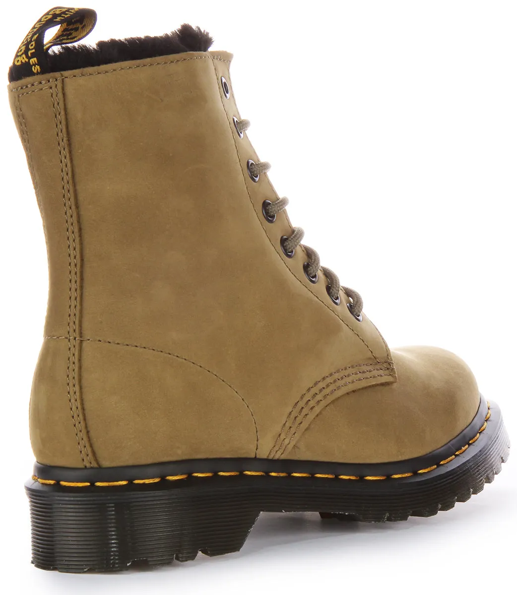 Dr Martens 1460 Serena en chaussures vert olive Dr Martens