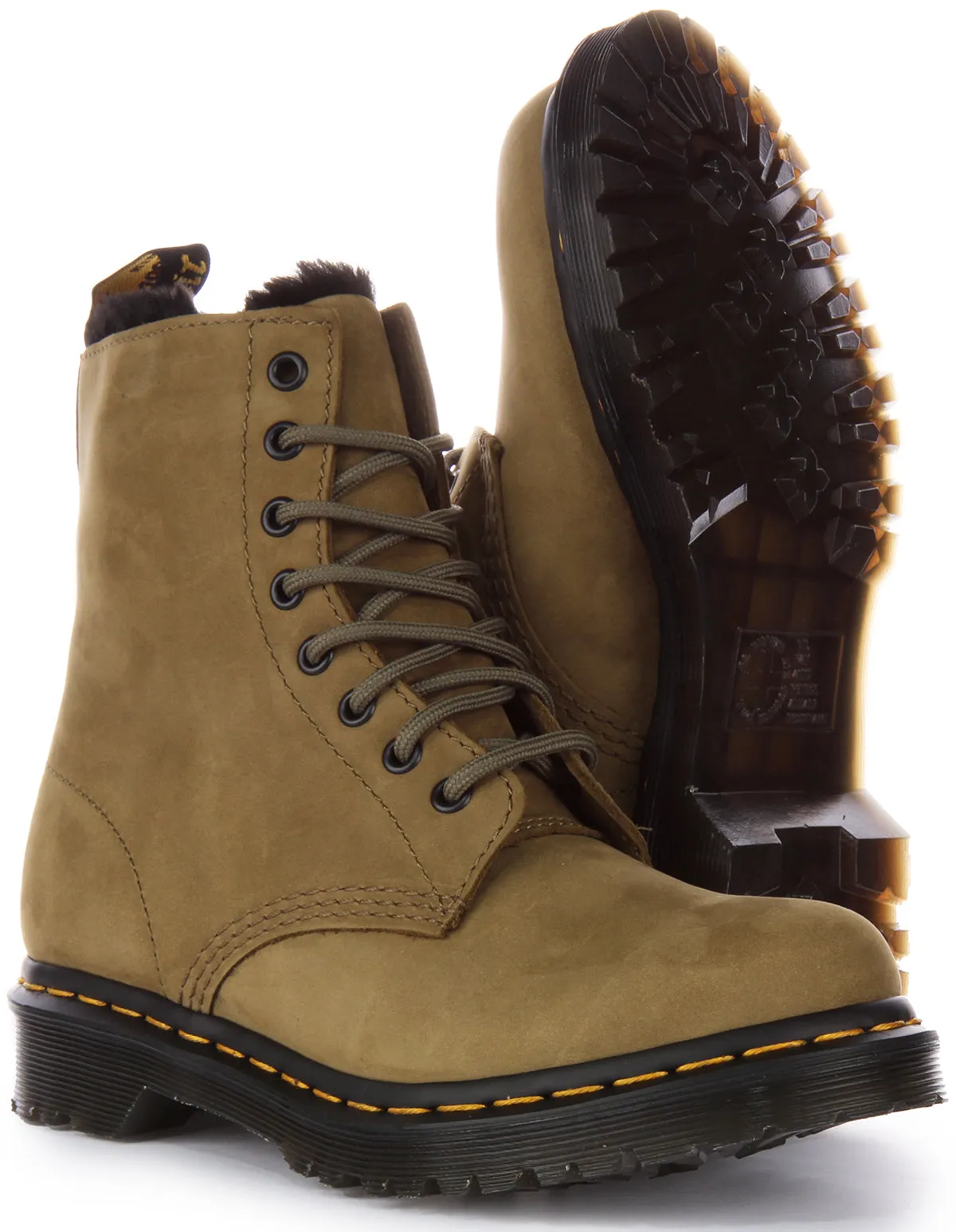 Dr Martens 1460 Serena en chaussures vert olive Dr Martens
