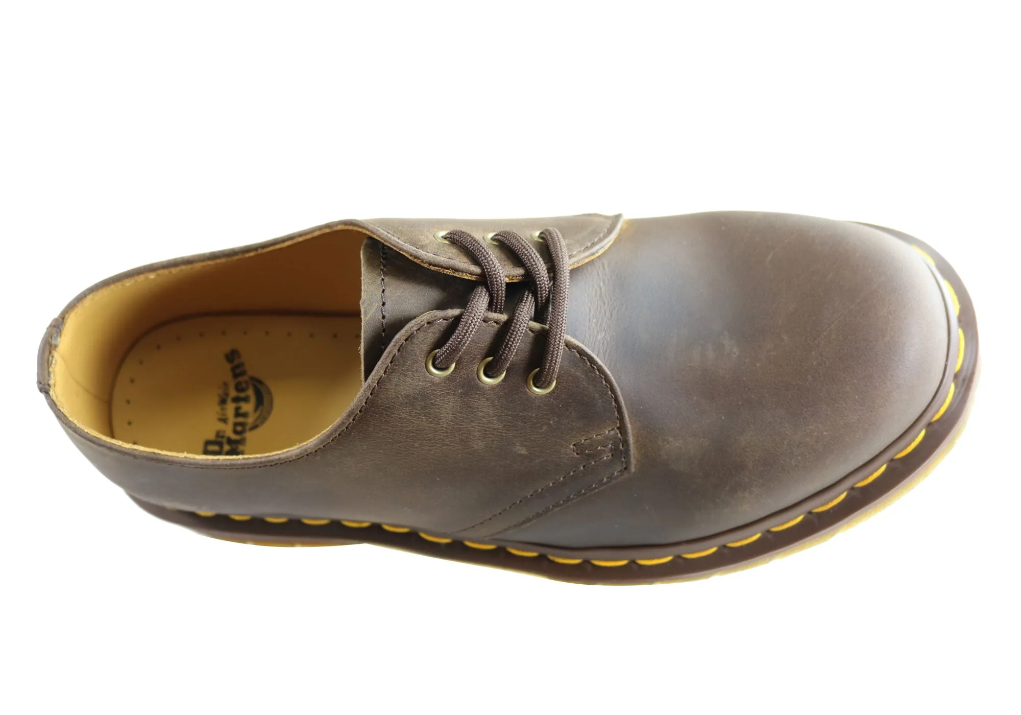 Dr Martens 1461 Gaucho Crazy Horse Chaussures Unisexe Lacets Confortables Dr Martens